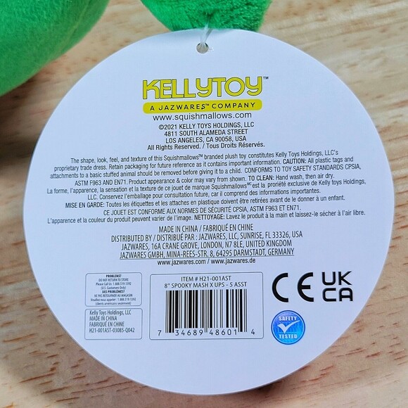 Kellytoy Spooky Mash X Ups 8” Frankenstein X Mummy Halloween UltraSoft Plush New - Picture 11 of 11